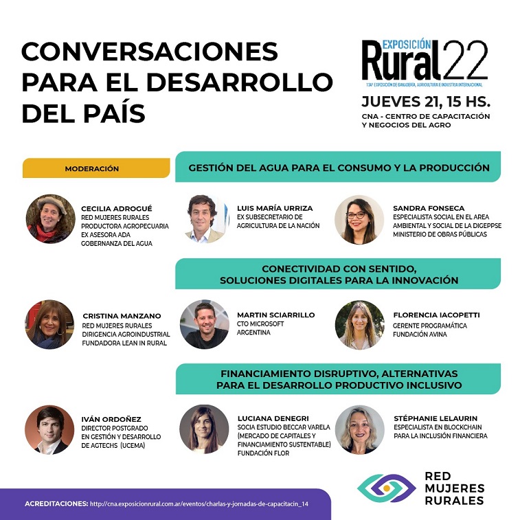 “Conversaciones para el Desarrollo del País”, el jueves 21 de julio en la Rural