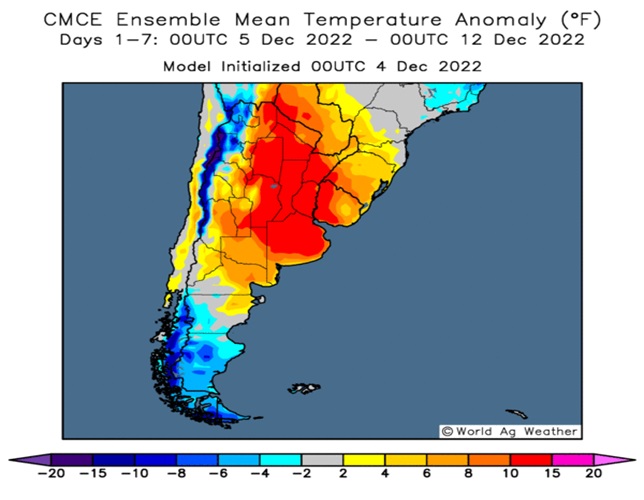 Semana terrible con 40 grados de temperatura y cultivos estresados