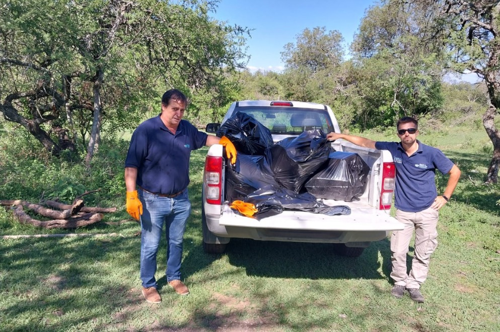 Operativo en Sauce Norte por basural a cielo abierto de envases fitosanitarios