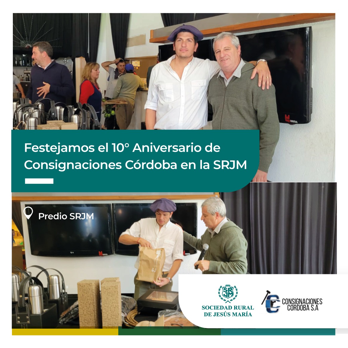 Consignaciones Córdoba celebró su décimo aniversario en la Sociedad Rural de Jesús María

