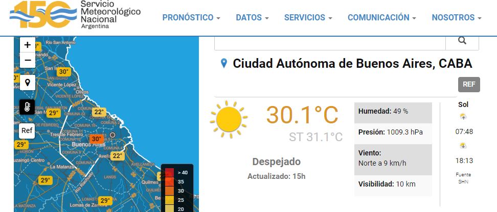 “El comienzo de agosto más cálido en 117 años”, dice el SMN
