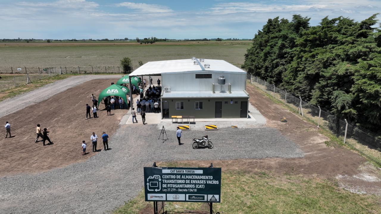 Se inauguró el primer Centro de Almacenamiento (CAT) en Santa Fe y se refuerza la red nacional de gestión de envases vacíos de agroquímicos