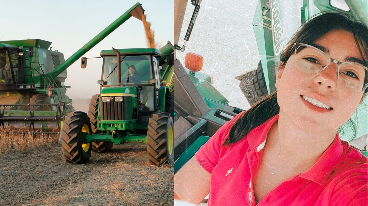Trabajaba en una oficina, no era feliz y se fue al campo de tractorista: “Ahora me siento plena”