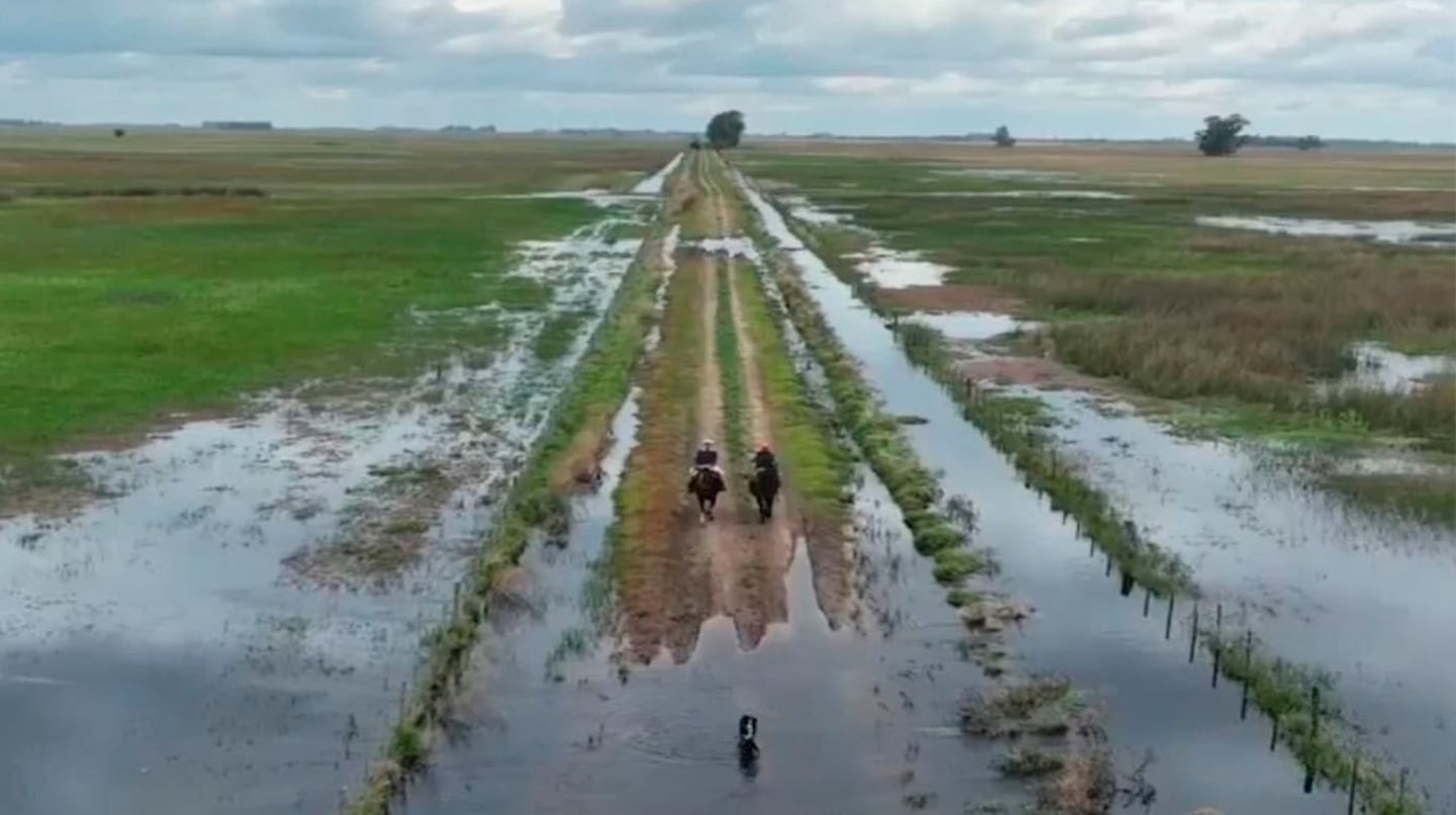 Productores y vecinos de Carlos Casares sufren las inundaciones y se quejan de la falta de obras