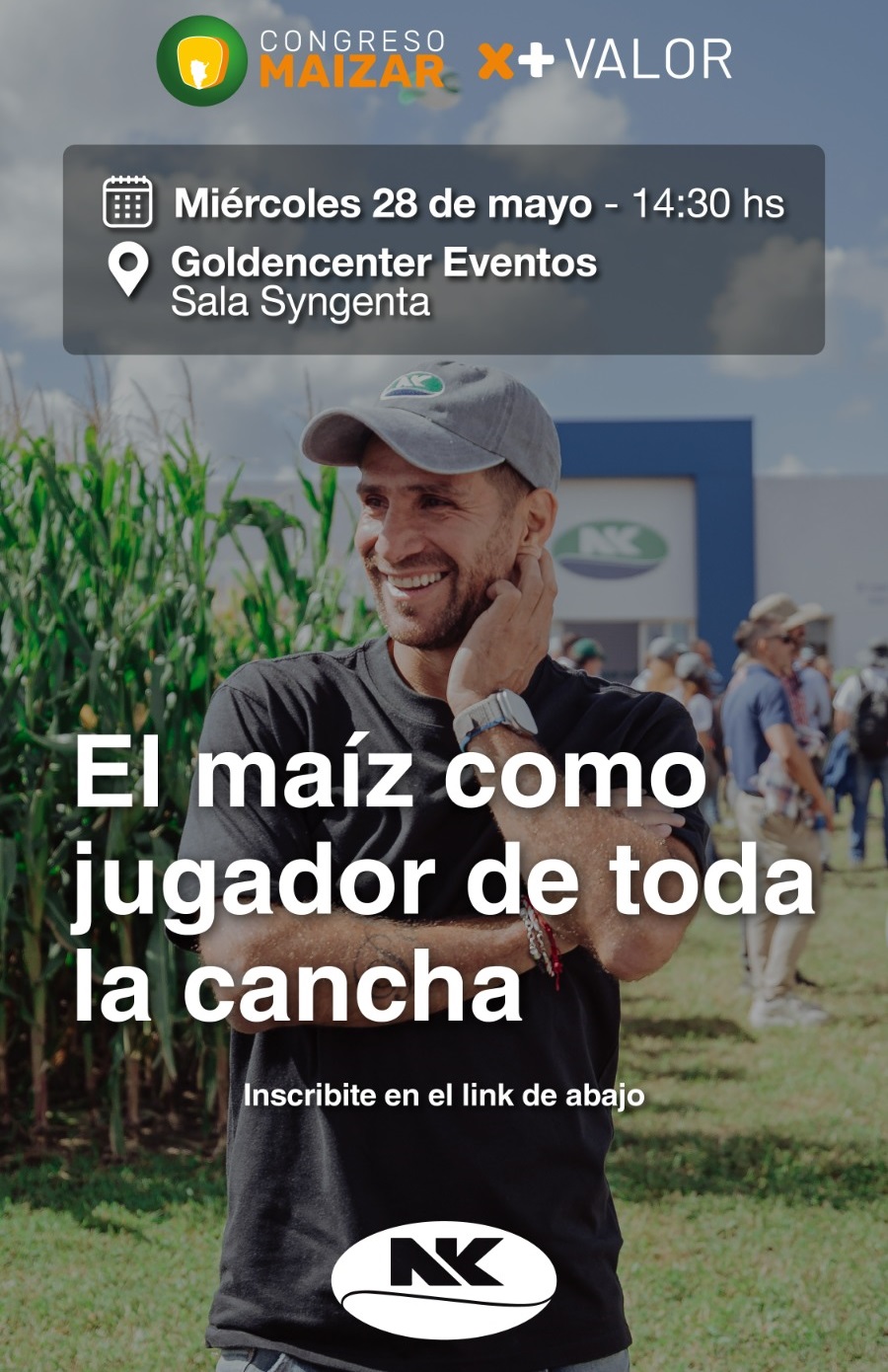 Leo Ponzio visita MAIZAR 2025 para contar sobre su rol como productor en el agro y su debut como embajador de NK