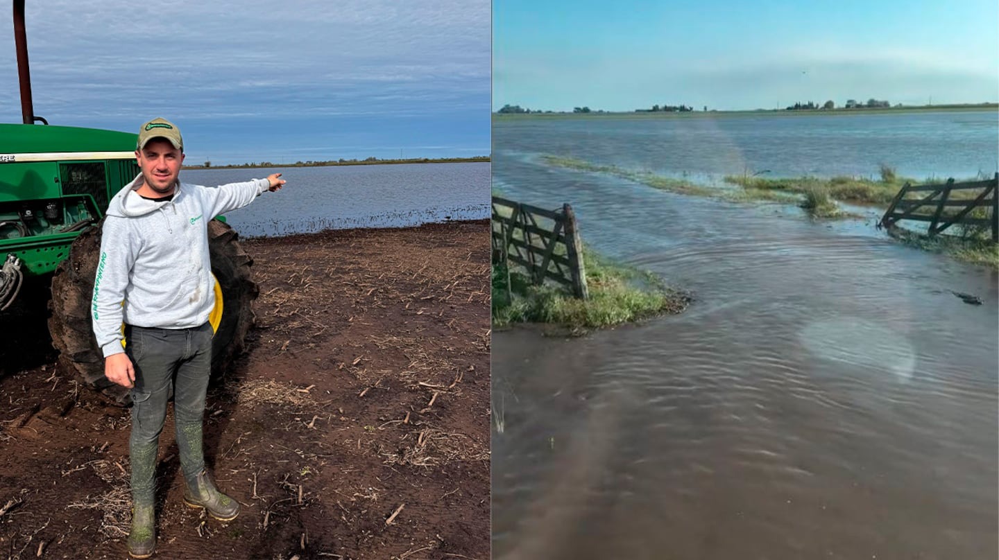 “Parecía un mar”: la increíble huida en tractor del agroinfluencer que quedó atrapado en las inundaciones