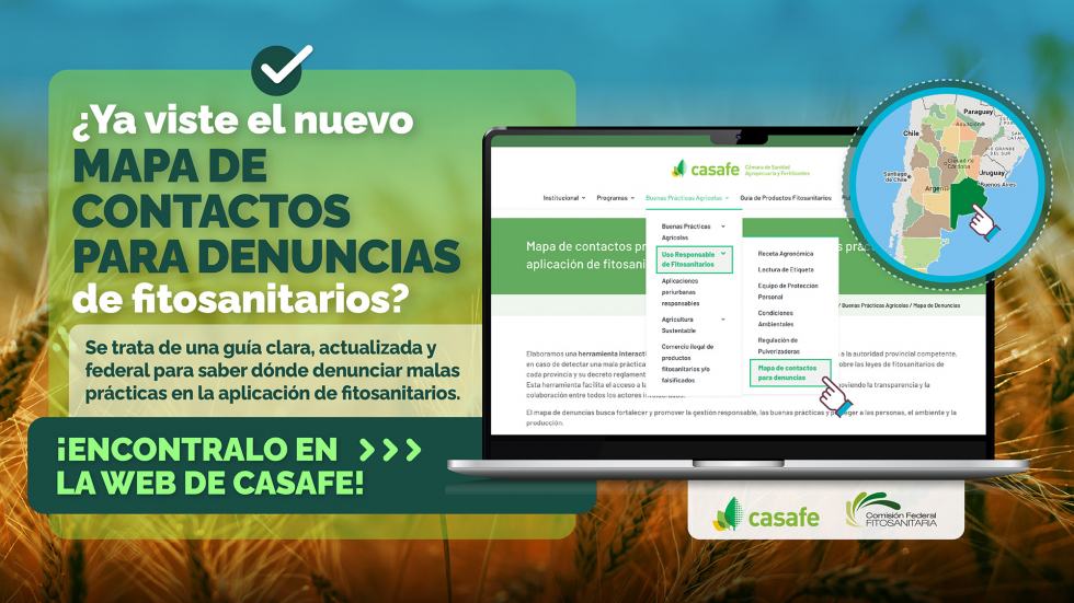 CASAFE y la Comisión Federal Fitosanitaria presentan una herramienta para fortalecer el uso responsable de fitosanitarios
