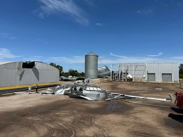 “Se llevó todo”: el temporal arrasó con la planta de silos de la familia Daghero en Etruria