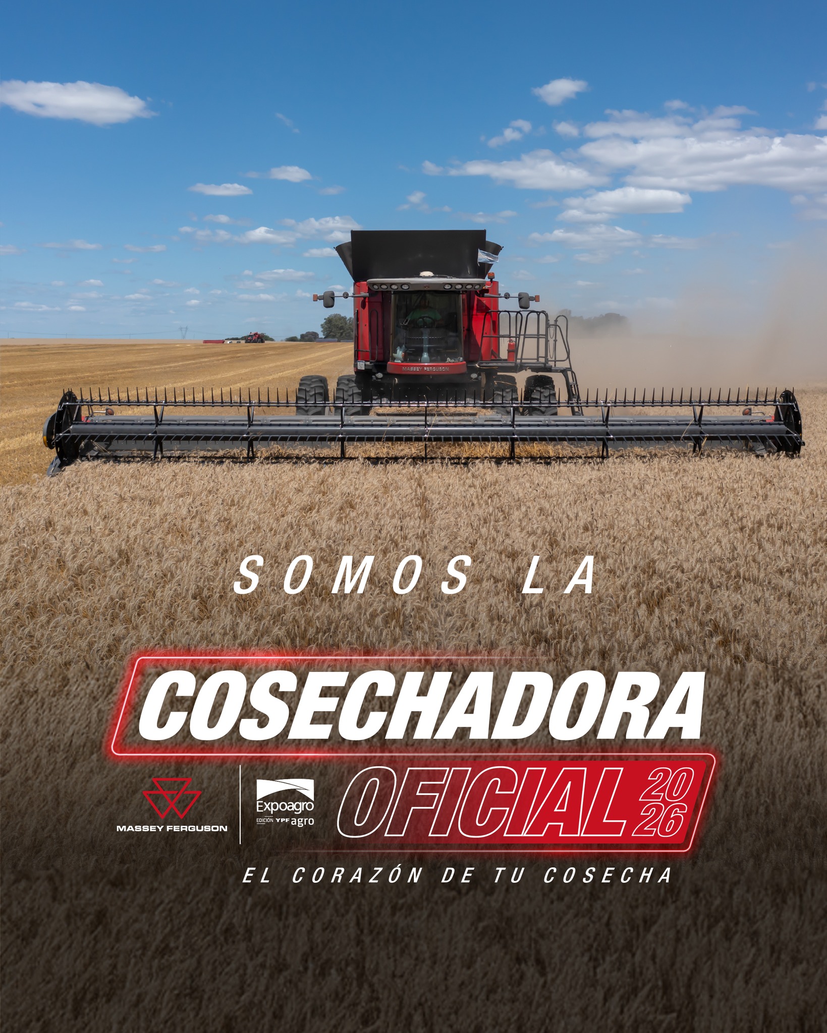 Massey Ferguson renueva su rol como cosechadora oficial de Expoagro 2026