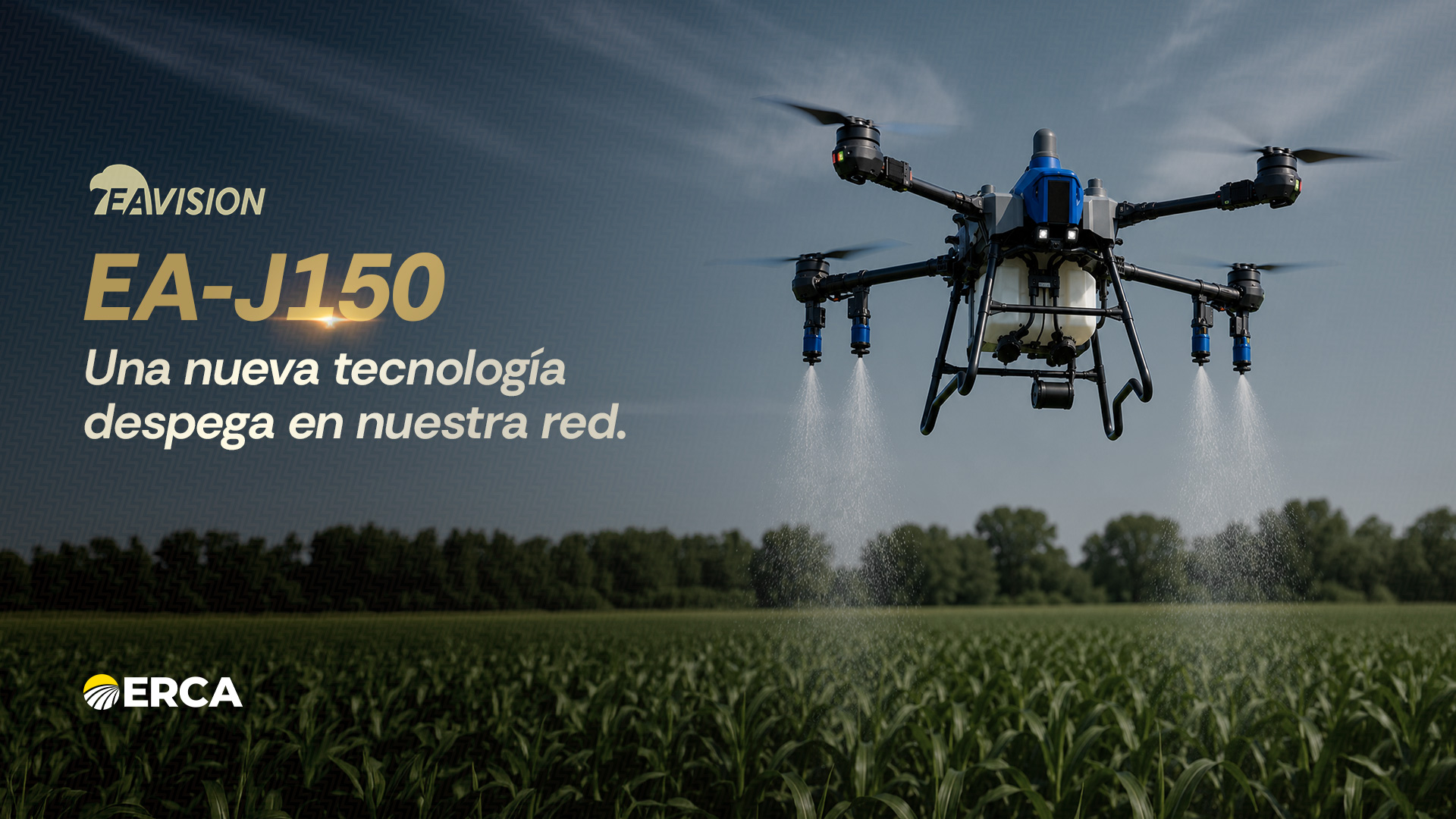 ERCA incorpora la comercialización de drones agrícolas EA-J150 junto a NEXT SIEMBRA
