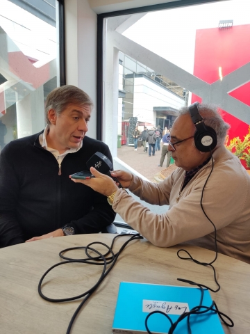 Metalfor exhibió la pulverizadora 7040 PRO en el pabellón azul de la Expo Rural