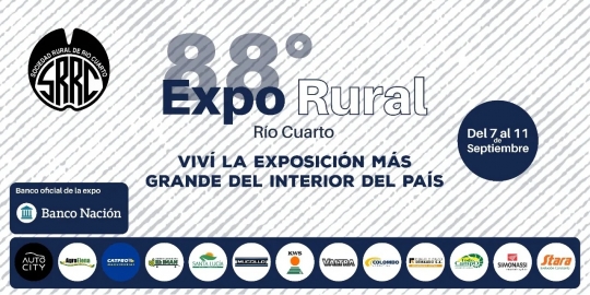 88 edición de la Expo Rural de Río Cuarto será del 7 al 11 de septiembre 2022