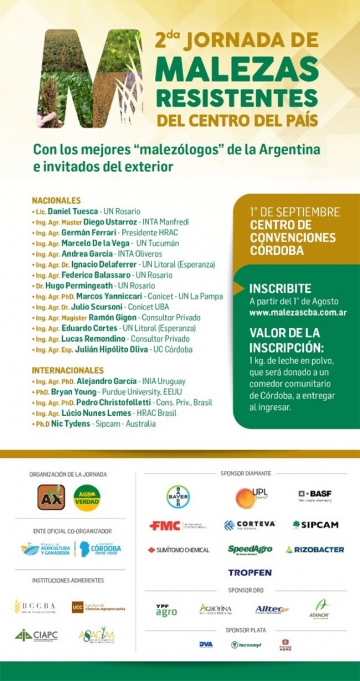 La experiencia de Eduardo Cortés en la 2da. Jornada Nacional e Internacional de Malezas Resistentes del Centro del País