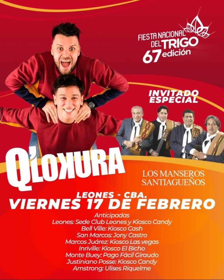 Leones vive la 67 Fiesta nacional del Trigo preparando una agenda para todo el año